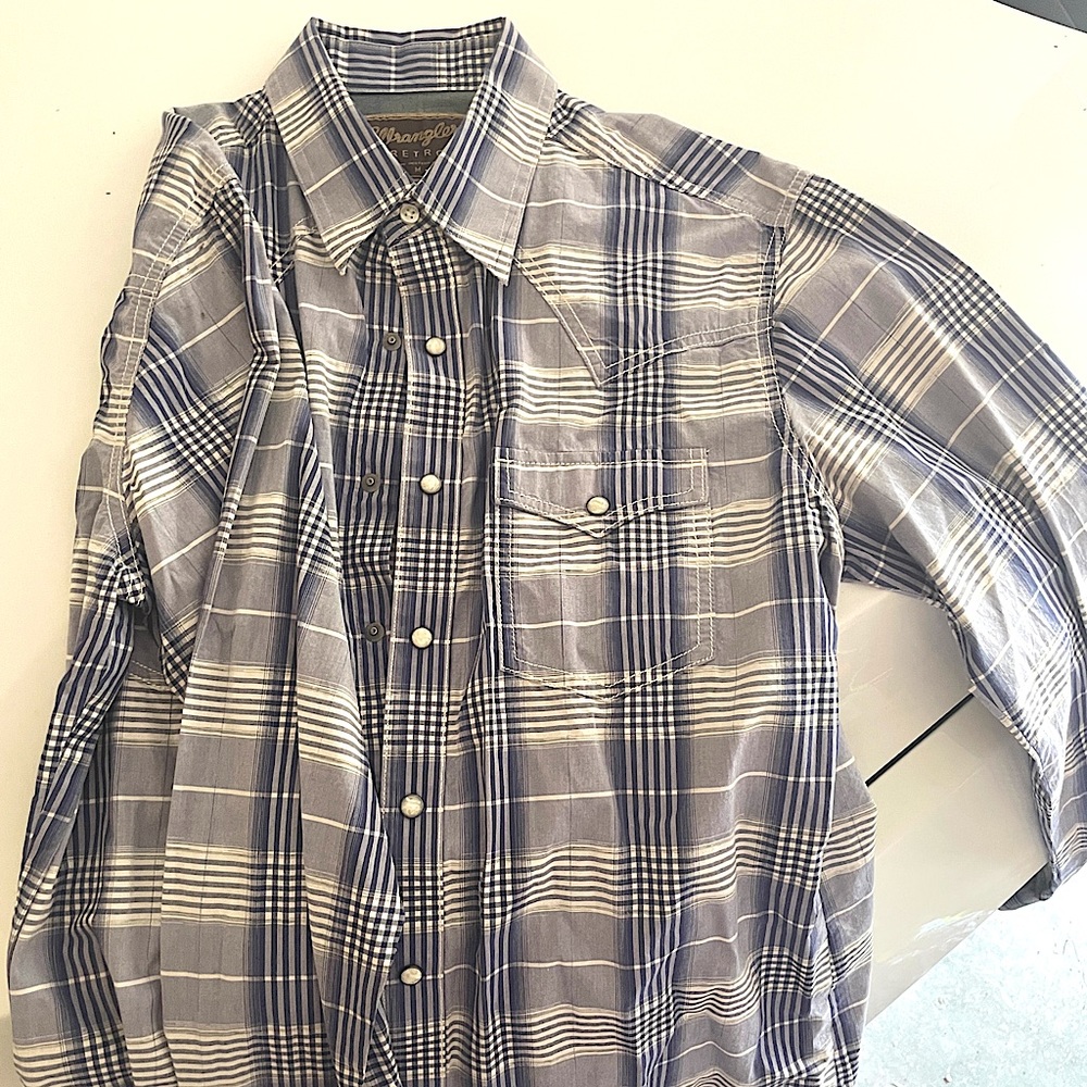 Wrangler pearl snap